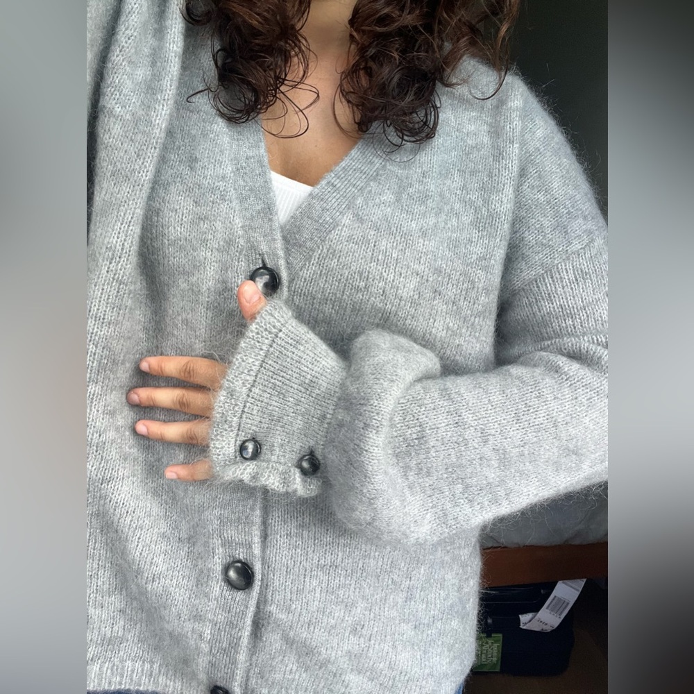 Sezane Mia Cardigan Grey - Size XL